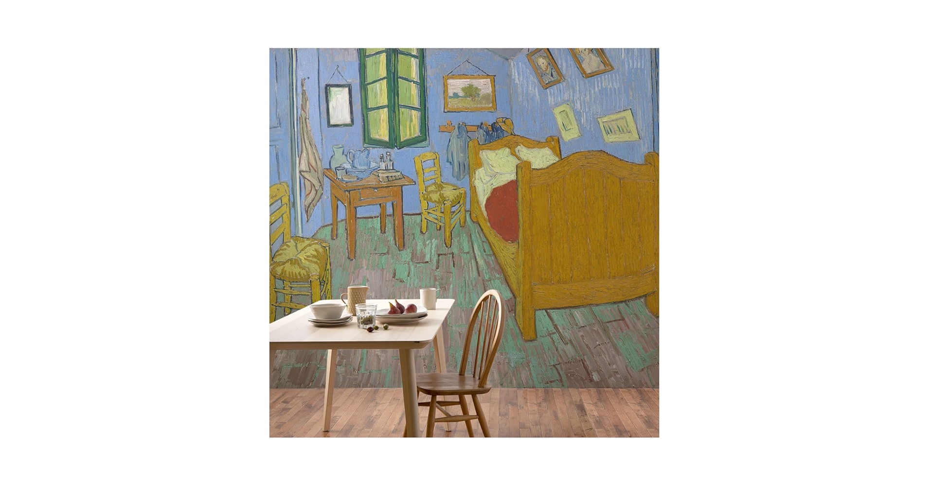 油彩画　何もない寝室 Amazon.co.jp: 海絵 アートパネル 海 椰 自然風景 日光 絵画